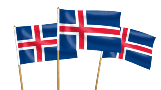 Iceland Handwaving Flags