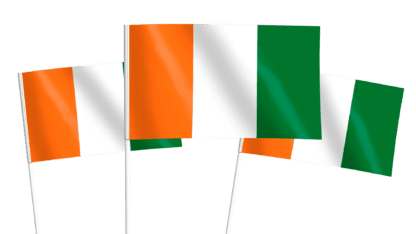 Cote d'Ivoire (Ivory Coast) Handwaving Flags