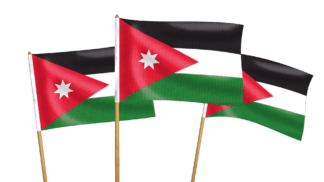Jordan Handwaving Flags
