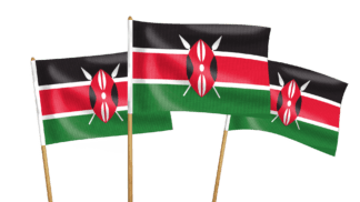 Kenya Handwaving Flags