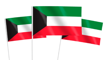 Kuwait Handwaving Flags
