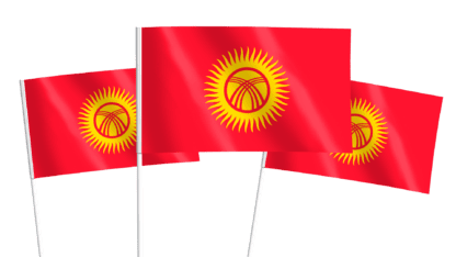Kyrgyzstan Handwaving Flags