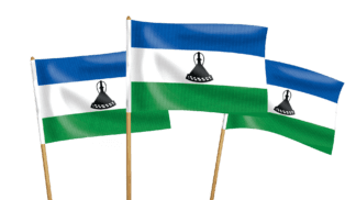 Lesotho Handwaving Flags