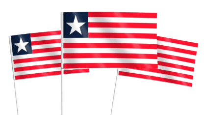 Liberia Handwaving Flags