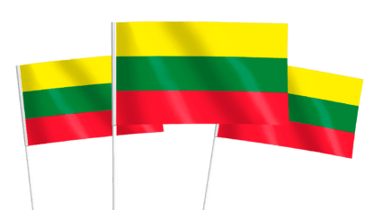 Lithuania Handwaving Flags