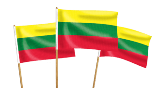 Lithuania Handwaving Flags