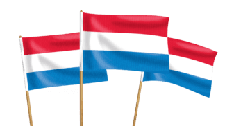 Luxembourg Handwaving Flags