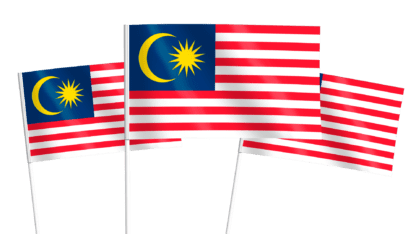 Malaysia Handwaving Flags