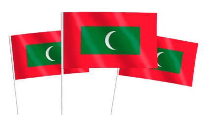 Maldives Handwaving Flags