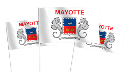 Mayotte Handwaving Flags