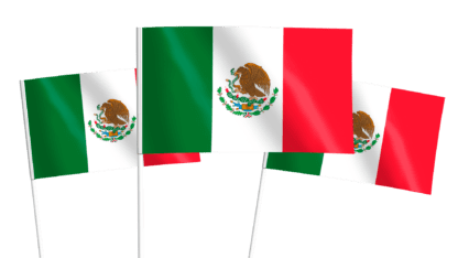 Mexico Handwaving Flags
