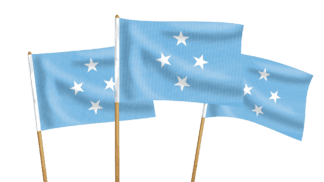 Micronesia Handwaving Flags