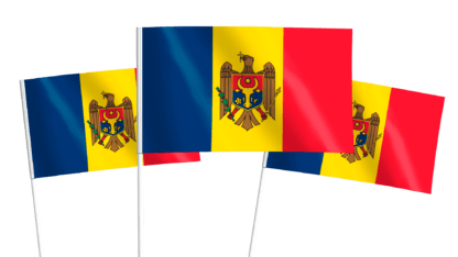 Moldova Handwaving Flags