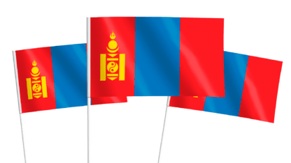 Mongolia Handwaving Flags