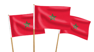Morocco Handwaving Flags