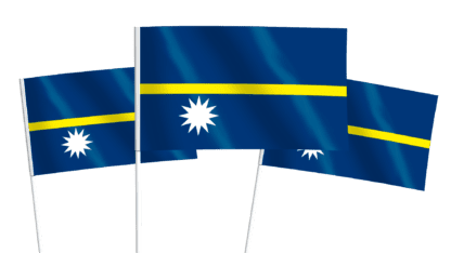 Nauru Handwaving Flags