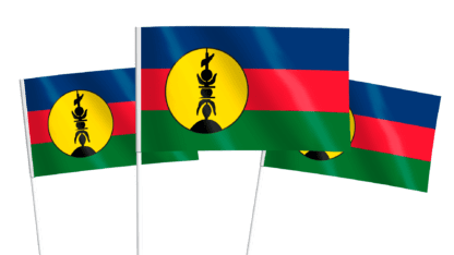 New Caledonia Handwaving Flags