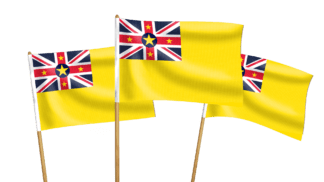 Niue Handwaving Flags