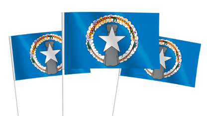 Northern Mariana Handwaving Flags