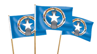 Northern Mariana Handwaving Flags