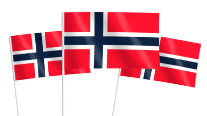 Norway Handwaving Flags