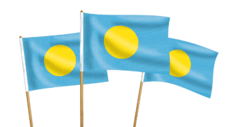 Palau Handwaving Flags