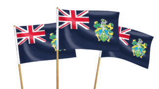Pitcairn Islands Handwaving Flags