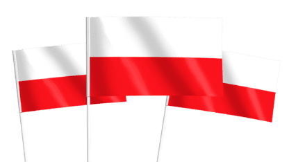 Poland Handwaving Flags
