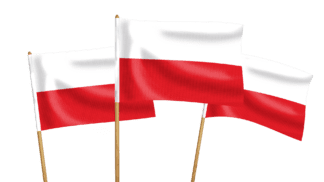 Poland Handwaving Flags