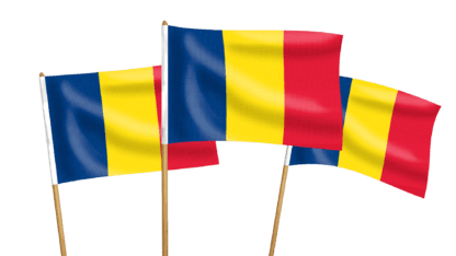 Romania Handwaving Flags