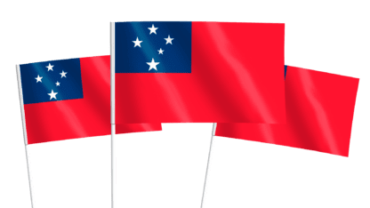 Samoa Handwaving Flags