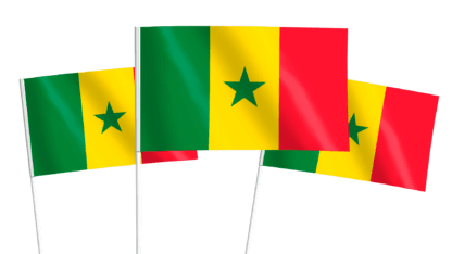Senegal Handwaving Flags