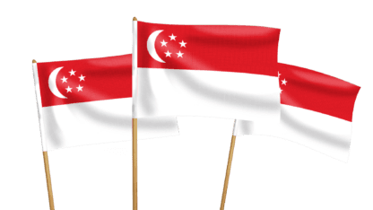 Singapore Handwaving Flags