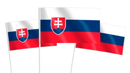Slovakia Handwaving Flags