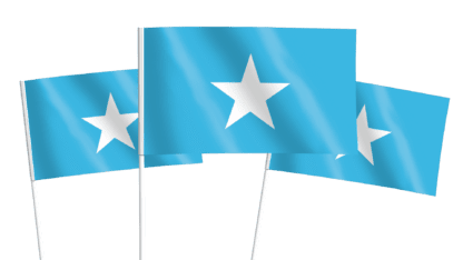 Somalia Handwaving Flags