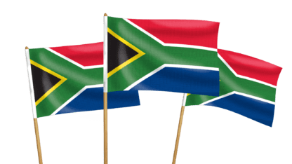 South Africa Handwaving Flags