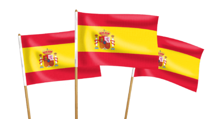 Spain Handwaving Flags