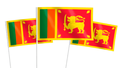 Sri Lanka Handwaving Flags