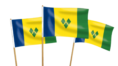 Saint Vincent and the Grenadines Handwaving Flags