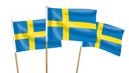 Sweden Handwaving Flags