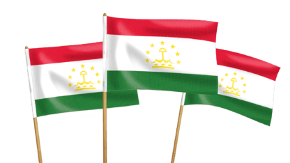 Tajikistan Handwaving Flags