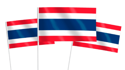 Thailand Handwaving Flags