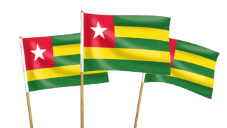 Togo Handwaving Flags