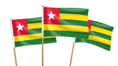 Togo Handwaving Flags