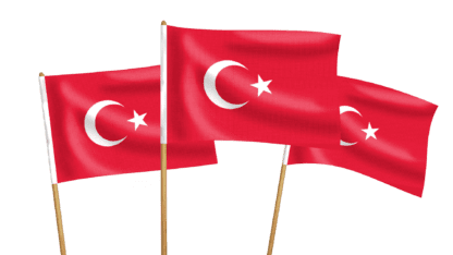 Turkey Handwaving Flags