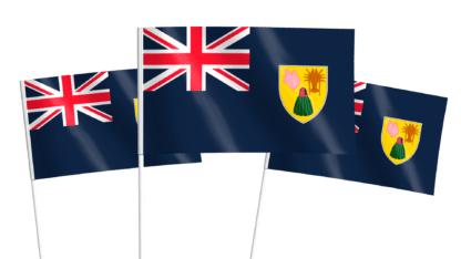 Turks and Caicos Islands Handwaving Flags