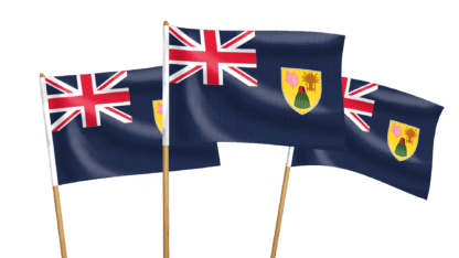 Turks and Caicos Islands Handwaving Flags