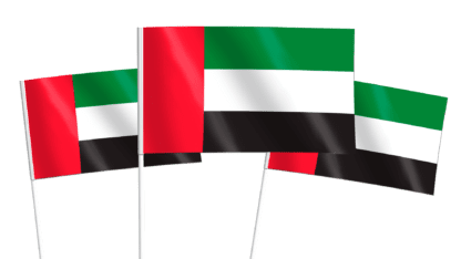 United Arab Emirates Handwaving Flags