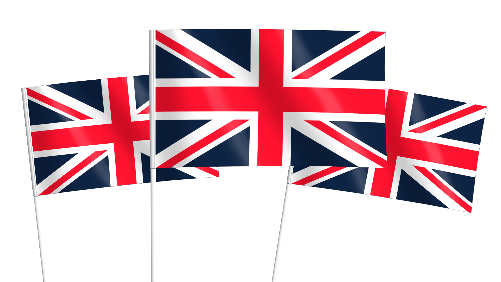 United Kingdom (Union Jack) Handwaving Flags - Hampshire Flag Company
