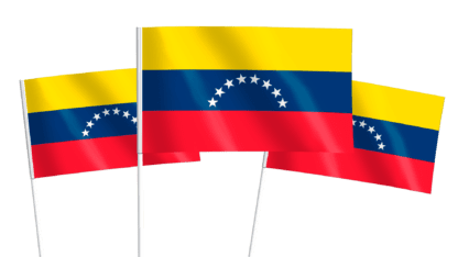 Venezuela Handwaving Flags